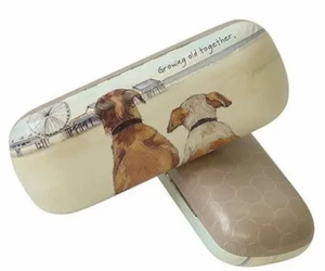 Glasses case with dogs on it