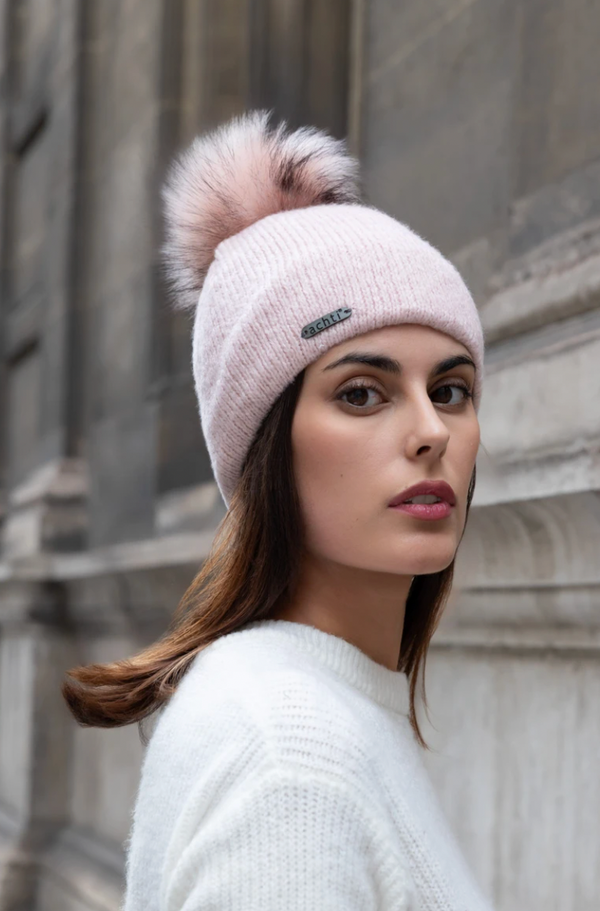 Burgundy Fleece Lined Bobble Hat