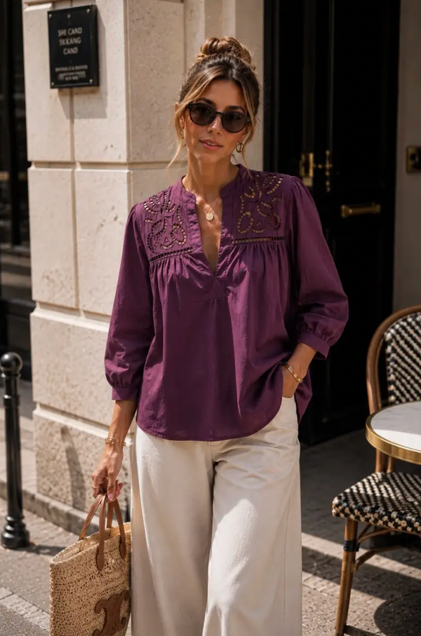 Women’s Openwork Blouse