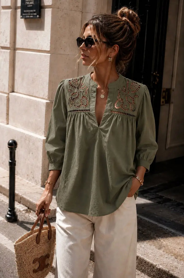 Women’s Openwork Blouse