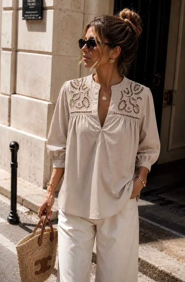 Women’s Openwork Blouse