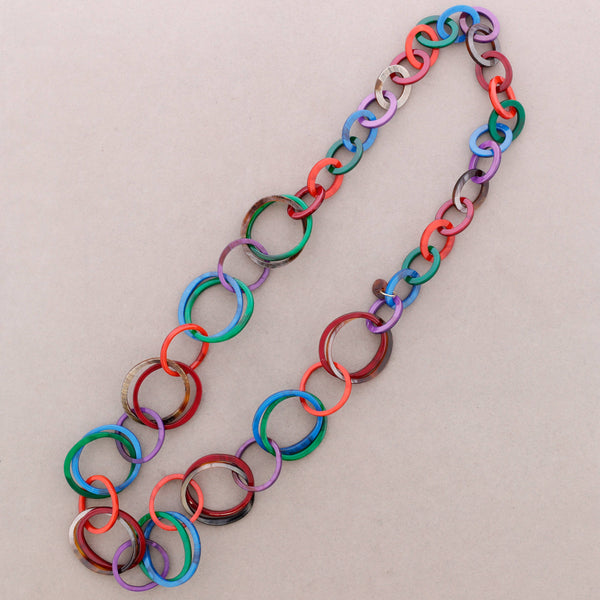 Long Resin Link Necklace