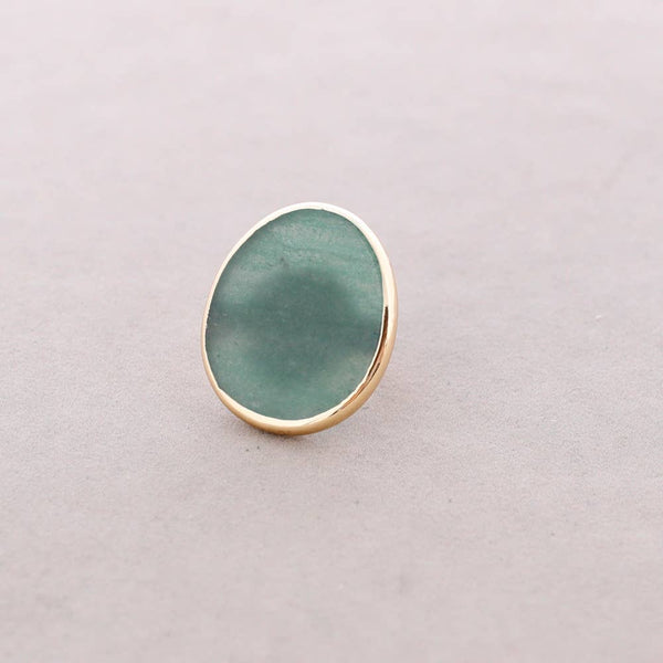 Irregular Stone Bronze Ring
