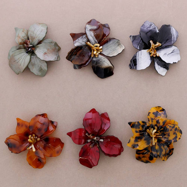 Resin Flower Brooch