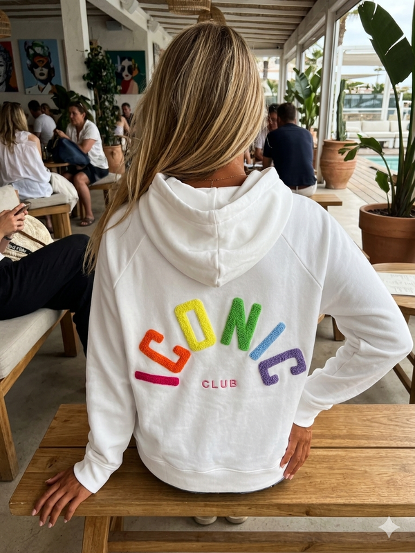 Elodie Iconic Multicolored Hooded Sweatshirt