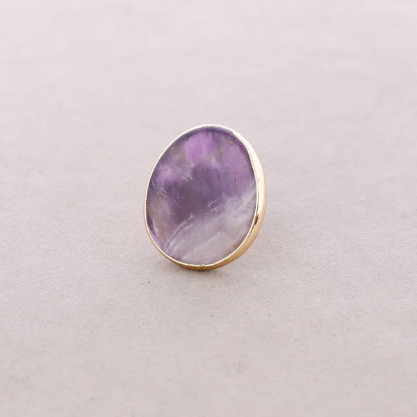 Irregular Stone Bronze Ring