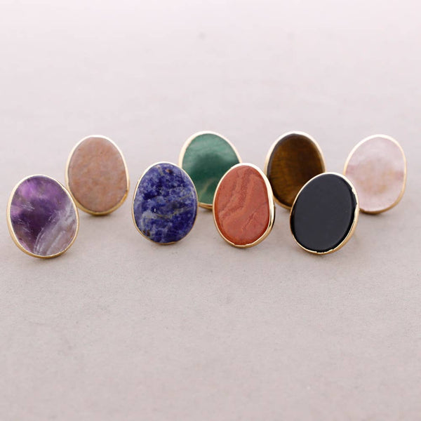 Irregular Stone Bronze Ring