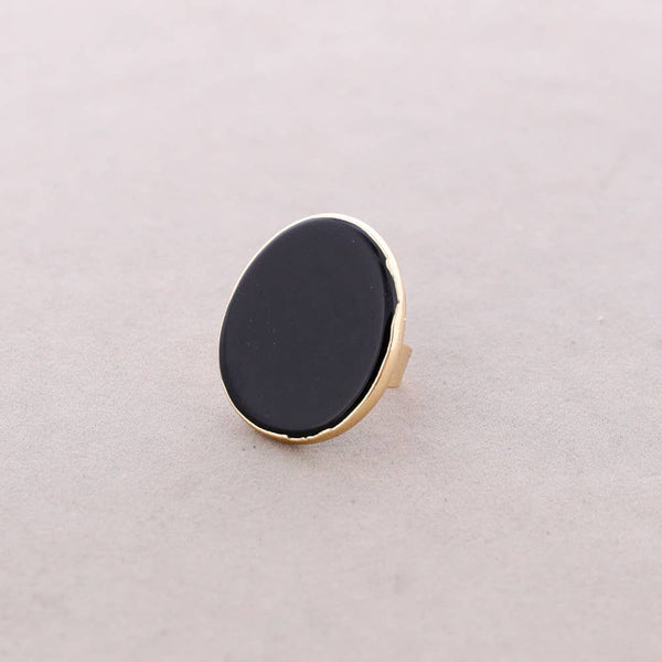 Irregular Stone Bronze Ring