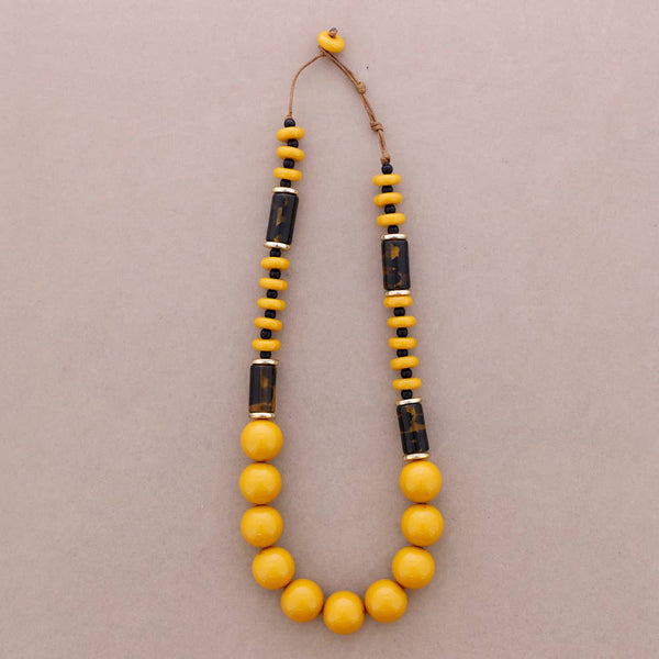Long Resin Bead Necklace