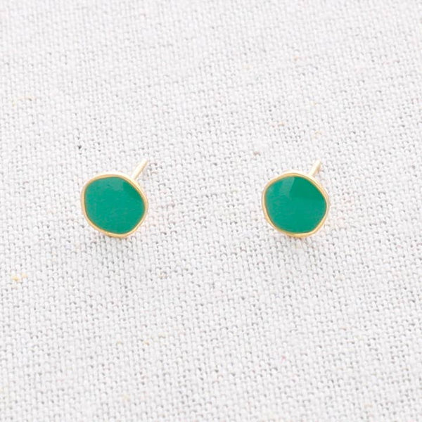 Pressure Steel Enamel Earrings