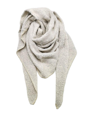 Triangle scarf in beige colour