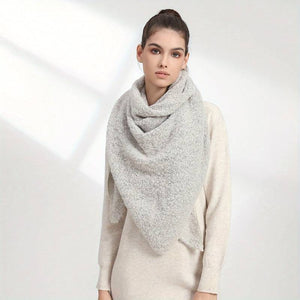 Triangle scarf in grey colour
