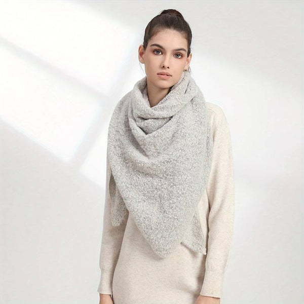 Triangle scarf in grey colour