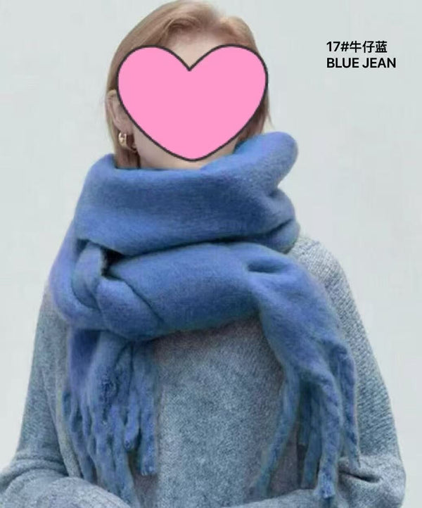 Plain Colour Blanket Scarf