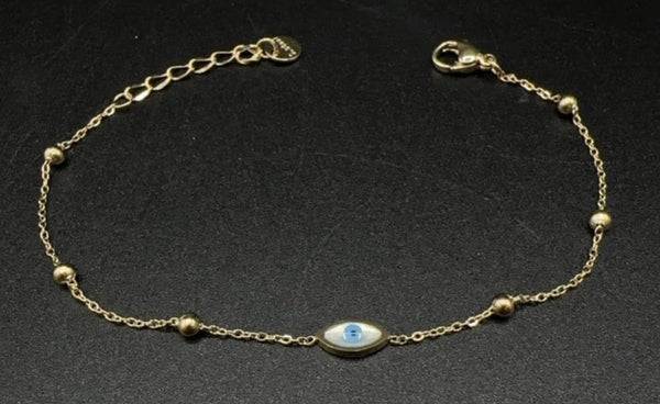 Bracelet with evil eye charm