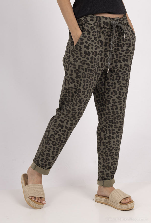 Leopard Print Joggers