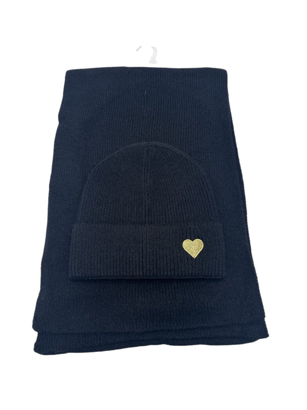 Hat & Scarf Set w/Heart