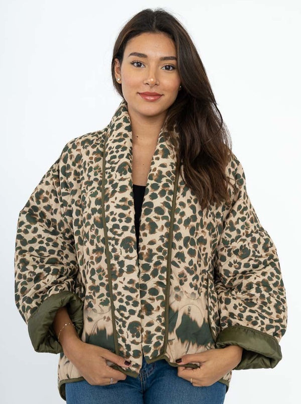 Leopard Quilted Jacket