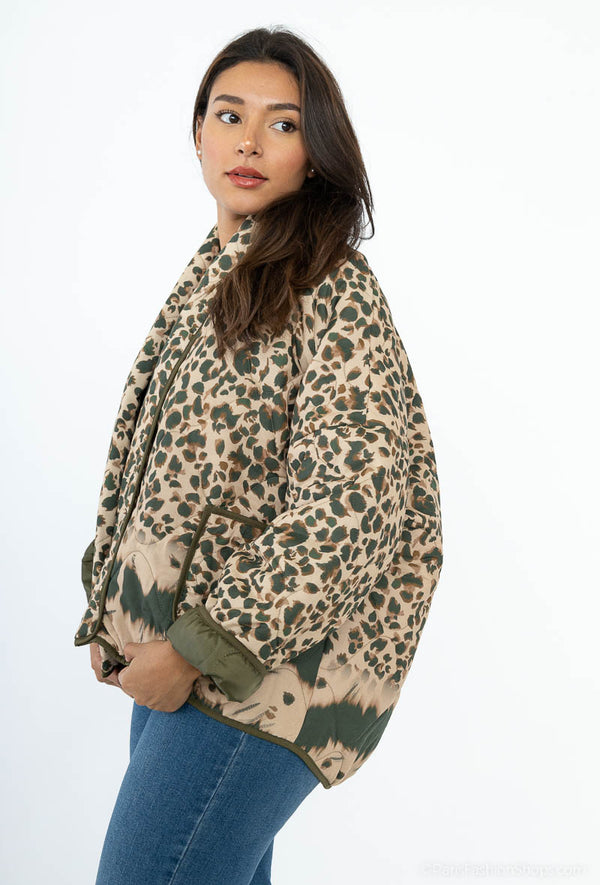 Leopard Quilted Jacket