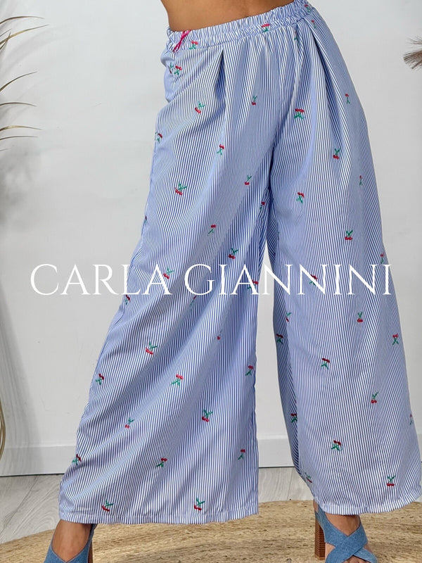 Stripe & Cherry Trousers
