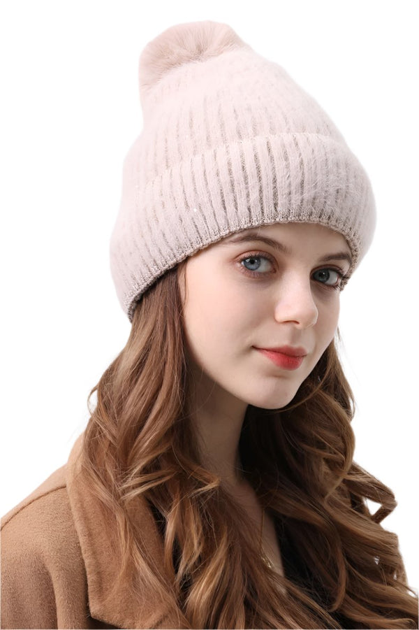 Sequin Pom Pom Hat