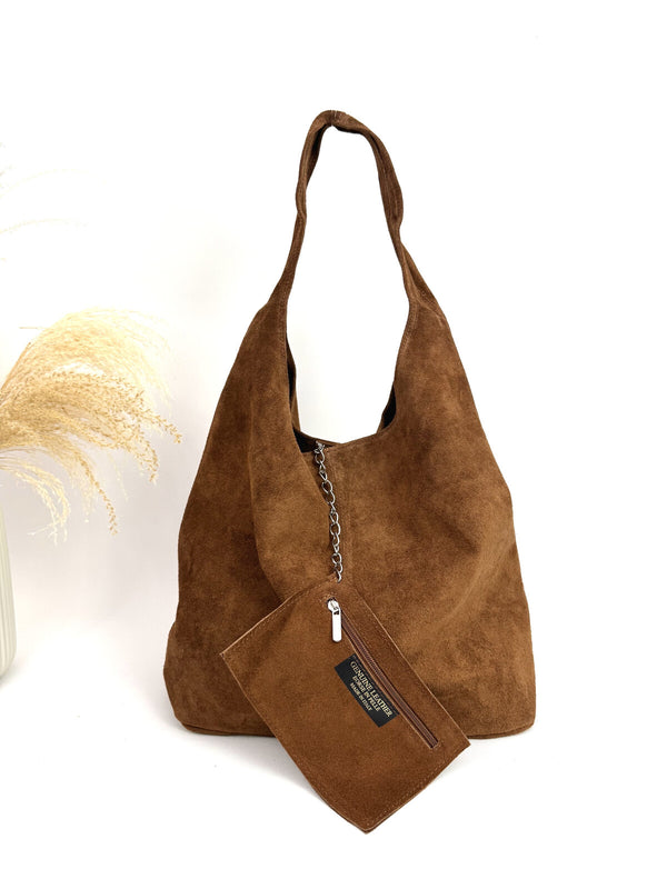 Italian Suede Leather Sling Bag