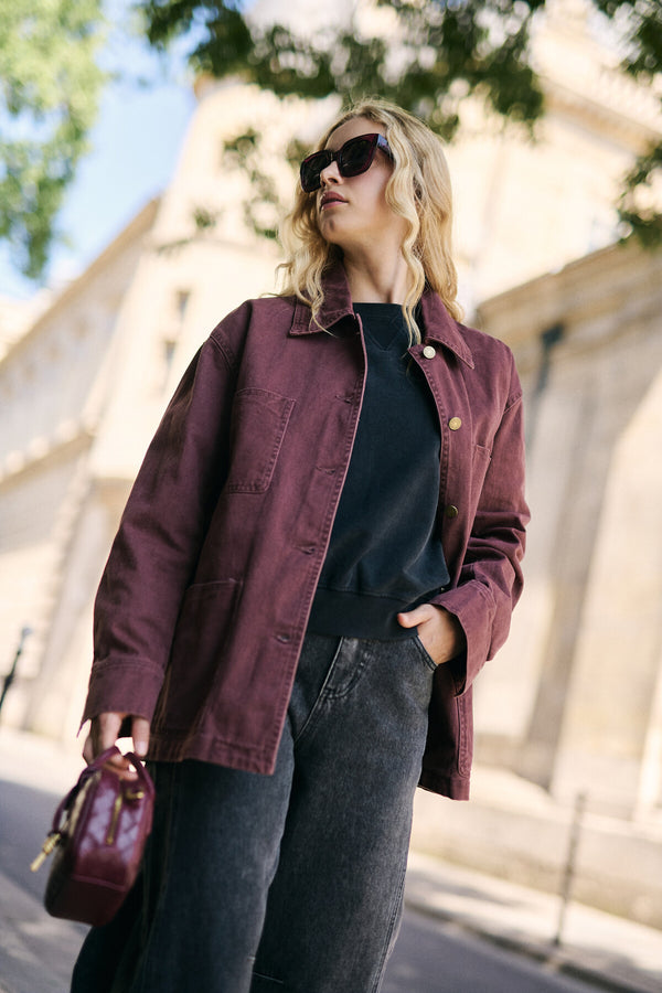 Oversized Washed Denim Jacket