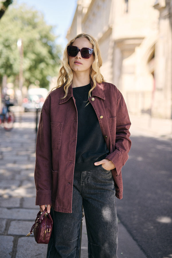 Oversized Washed Denim Jacket