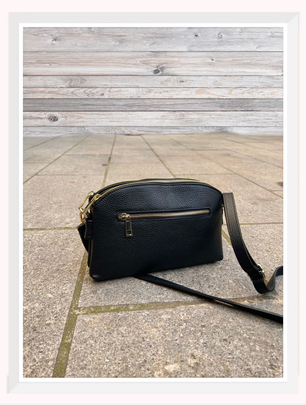 Double zip crossbody