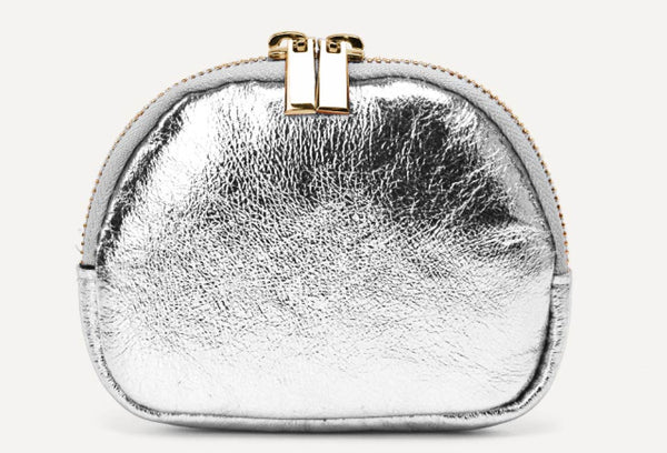 Leather Metallic Coin Purse