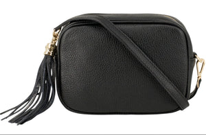 Italian leather tassel bag