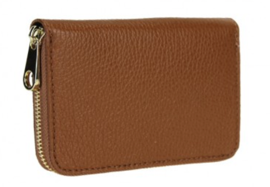 Italian Leather Zip Wallet